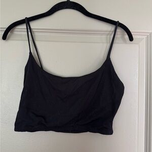 Zara Black Spaghetti Strap Crop Top